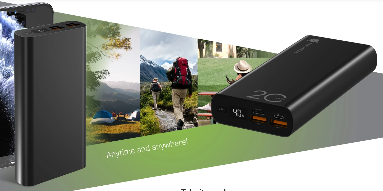 Navitel PWR20 AL Juodas Portable Charger | Navitel