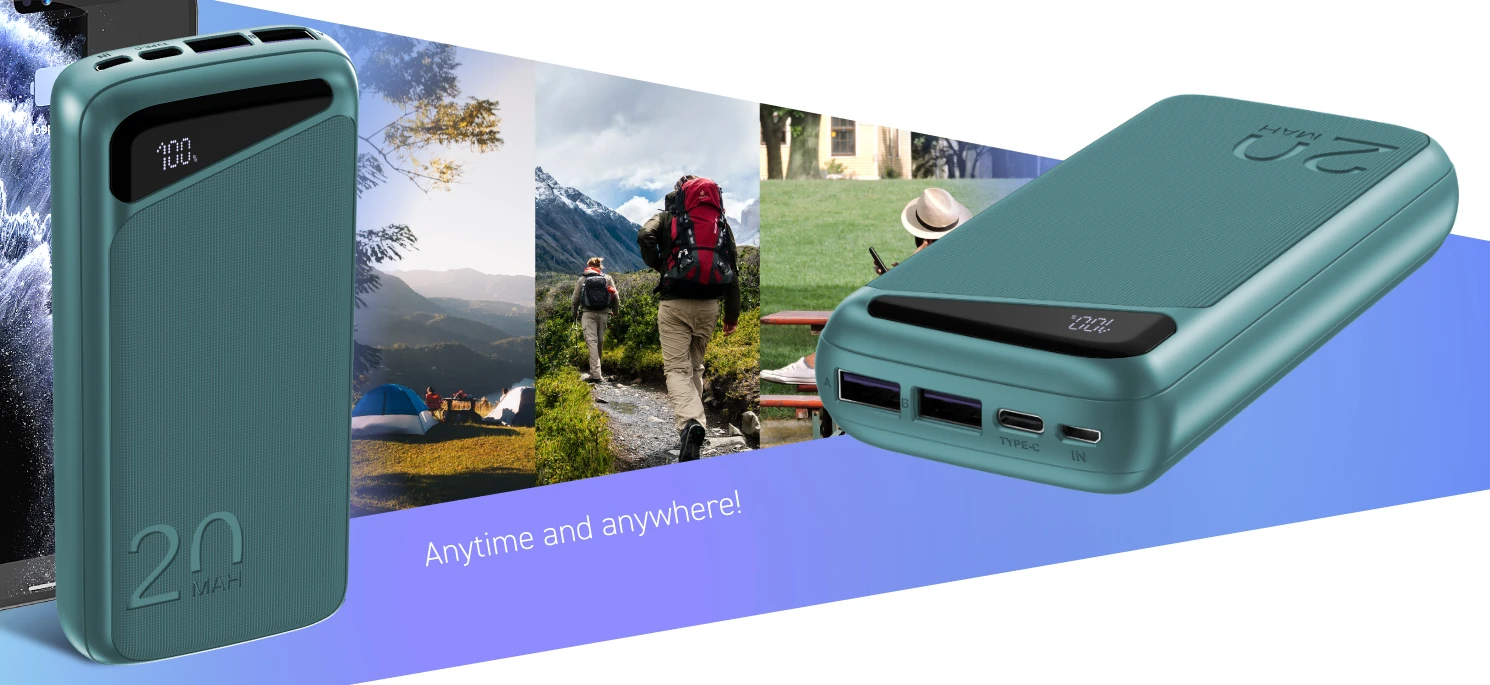 Navitel PWR20 MX 20000 mAh išorinė baterija, žalia