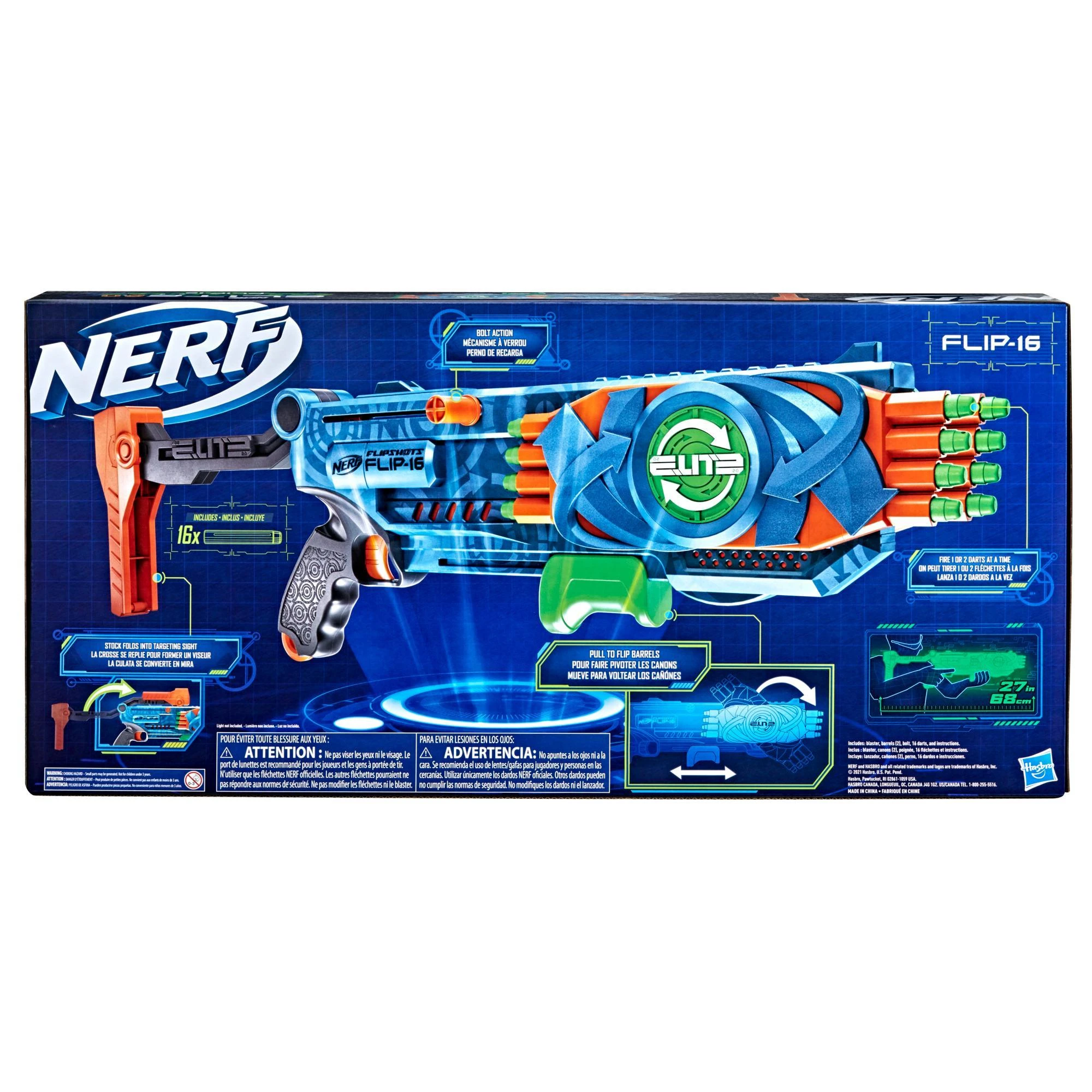 Hasbro NERF Elite 2.0 Šautuvas FLIP 16
