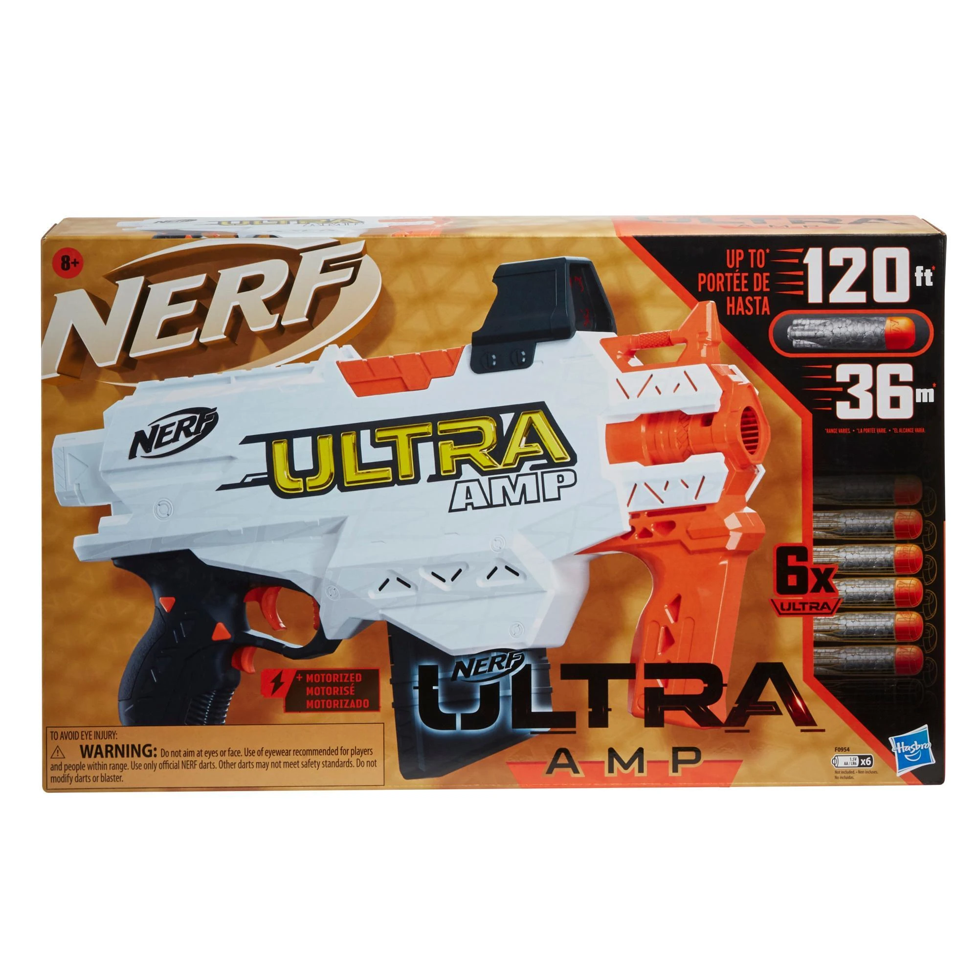 „Nerf Ultra AMP Launcher + 6“ putplasčio kasetės