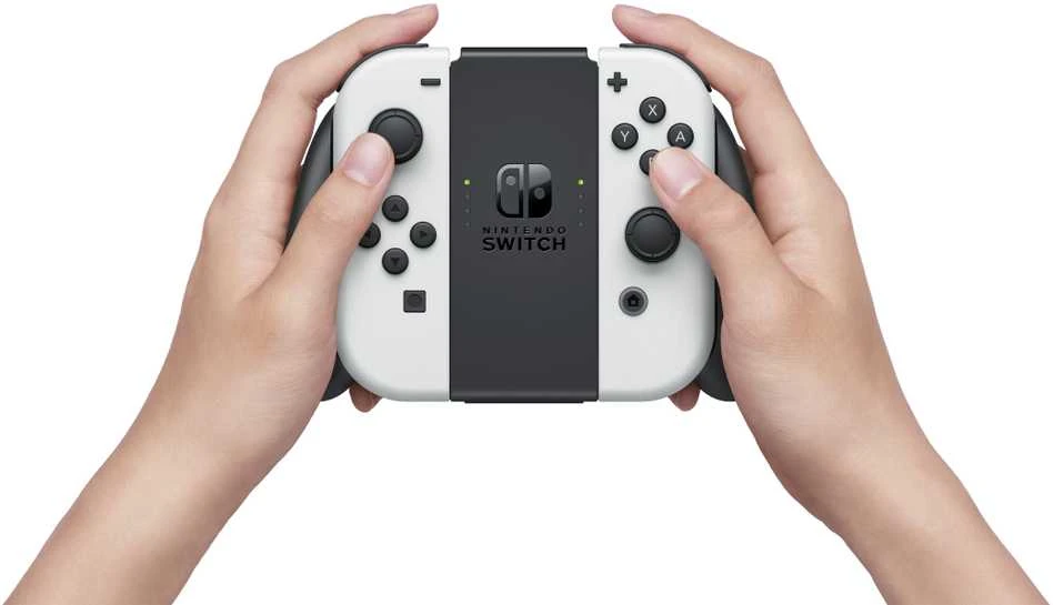 Nintendo Switch OLED konsolė (su baltais Joy-Con)