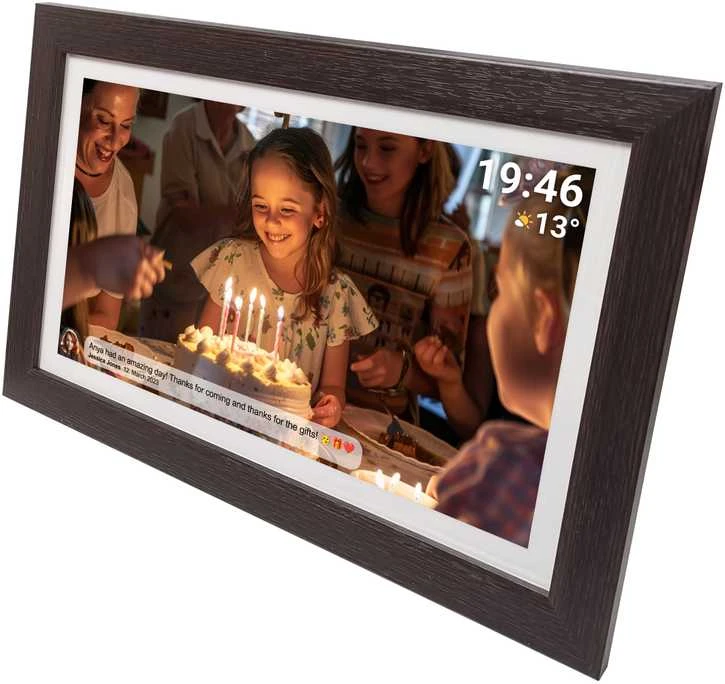 Nuotraukų rėmelis Denver Frameo PFF-1543DW 15,6 colių skaitmeninis rėmelis – rudas