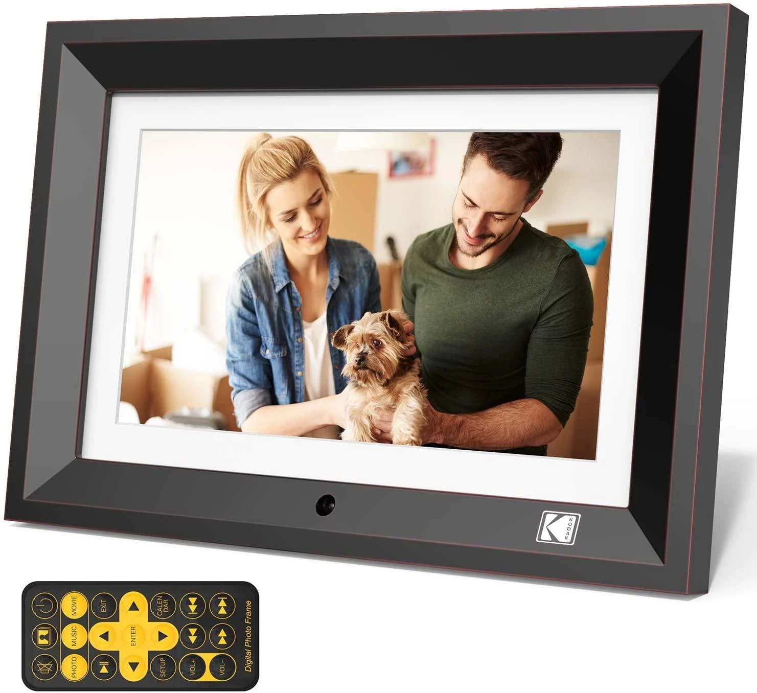 Nuotraukų rėmelis Kodak LED HD 10" RDPF-1020W medinis juoda