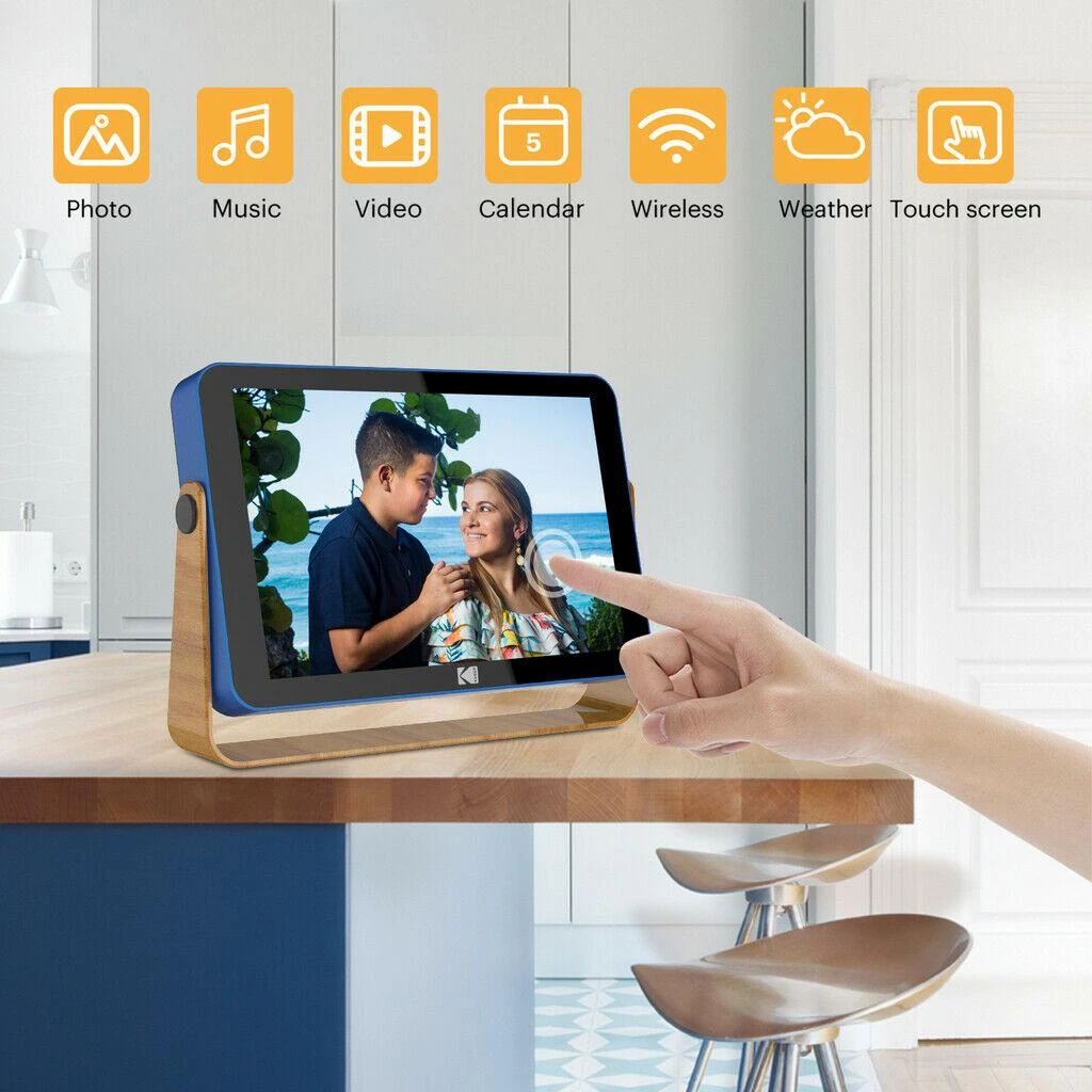 Nuotraukų rėmelis Ramka cyfrowa Kodak LED HD 10'' WiFi 13GB Žydra