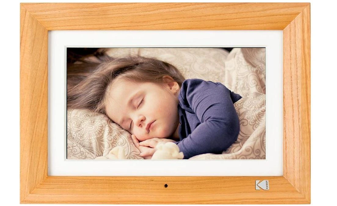 Nuotraukų rėmelis Kodak LED HD 7" RDPF-700W medinis šviesiai raudonas