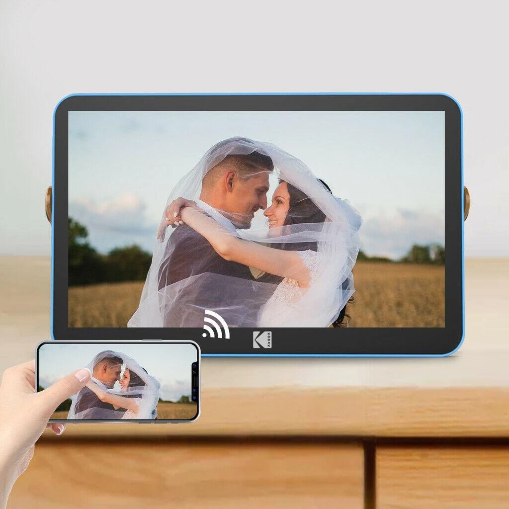 Nuotraukų rėmelis Ramka cyfrowa Kodak LED HD 10'' WiFi 13GB Žydra