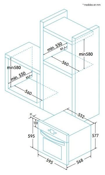 Orkaitė Edesa EOE-7040 BK