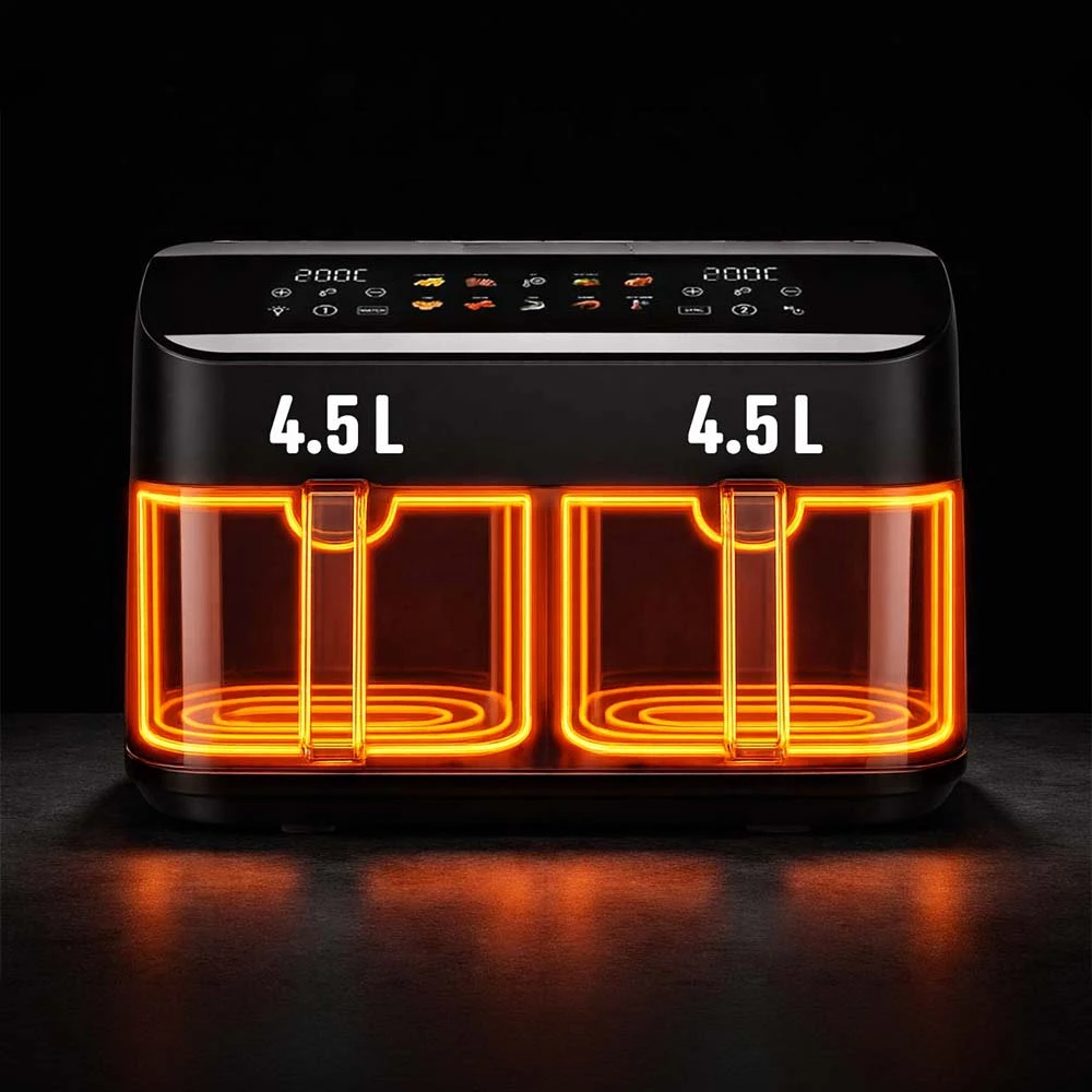 „Gastroback 42586“ daugiafunkcis oro gruzdintuvės prietaisas su dvigubu kaitinimu, 9 l