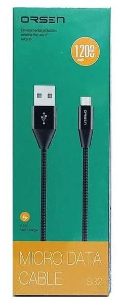 Orsen S32 Micro USB laidas pakuotėje