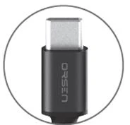 Orsen S9C USB-C laido jungtis su logo