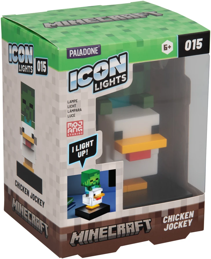 Paladone Minecraft - Vištienos Žokėjaus Piktograma Šviesa