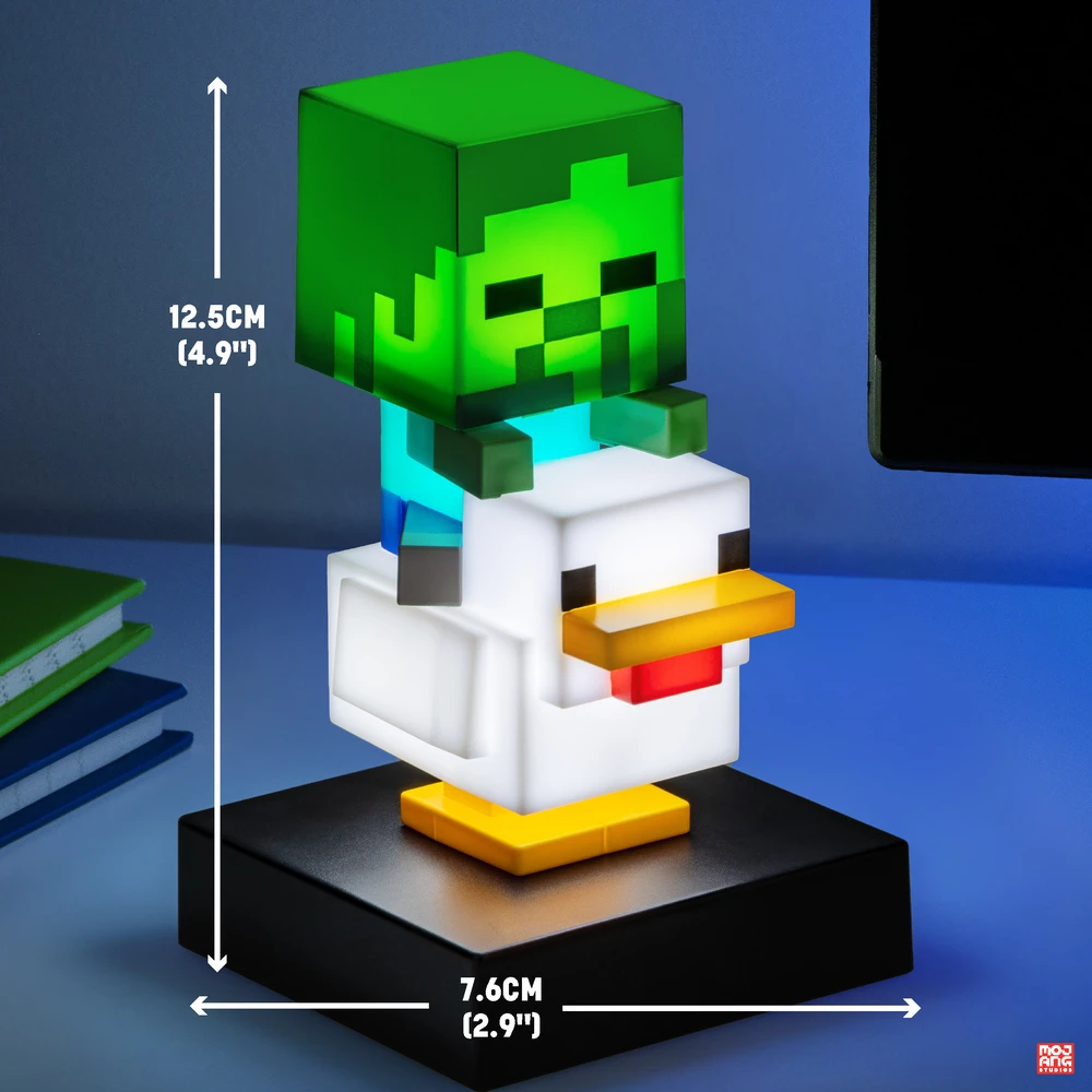 Paladone Minecraft - Vištienos Žokėjaus Piktograma Šviesa