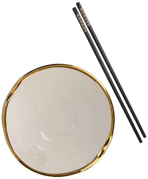 Paladone Golden Snitch Ramen Bowl with Chopsticks