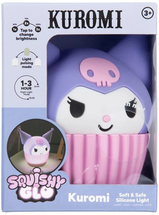 Įkraunamas „Paladone Kuromi SquishyGlo“ silikoninis šviestuvas