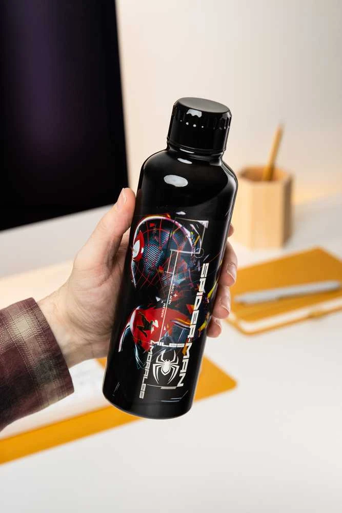 Paladone Spider-Man Metal metalinė gertuvė - Miles Morales | 500ml