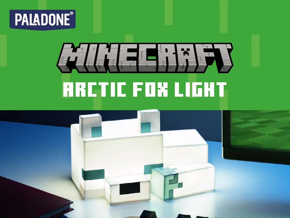Paladone Minecraft Arctic Fox lempa