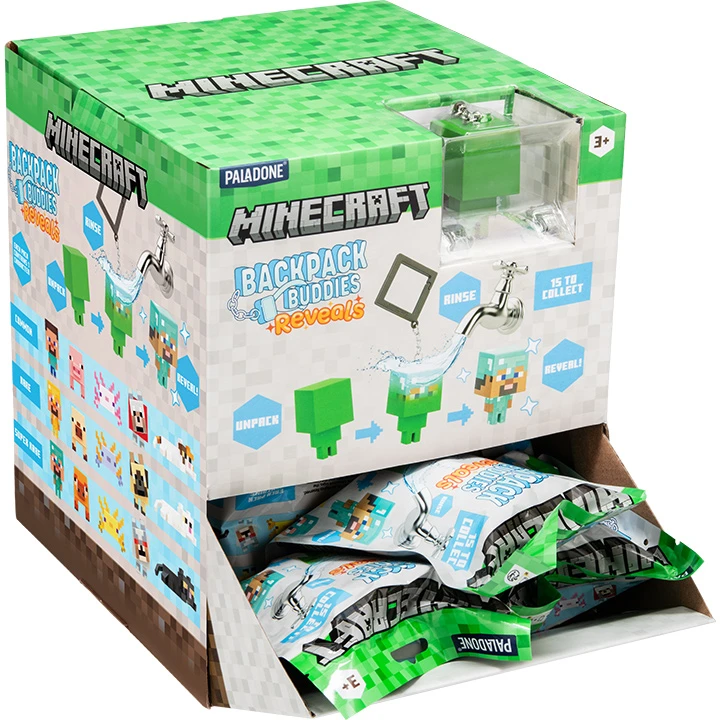 Paladone Minecraft Reveals Backpack Buddies - atsitiktinis raktų pakabukas
