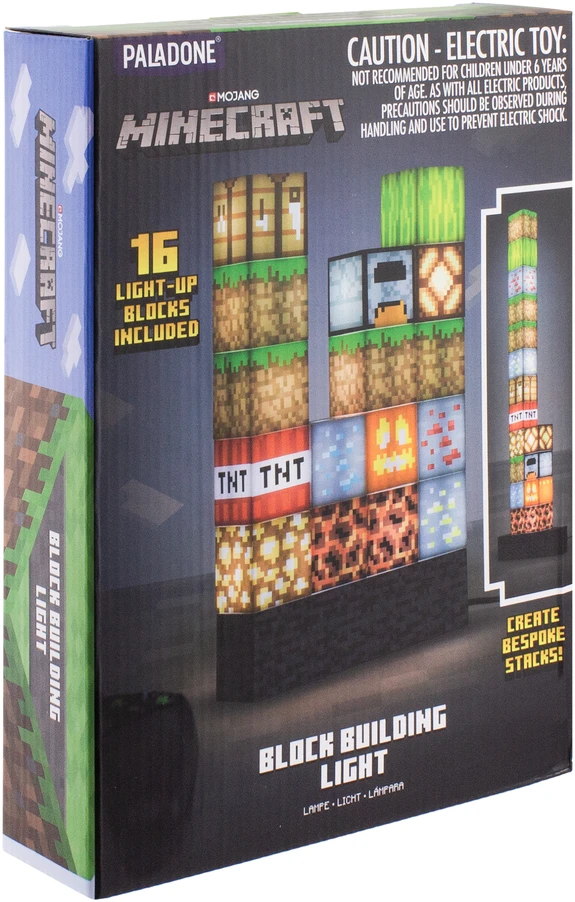 Paladone Minecraft blokų statyba lempa