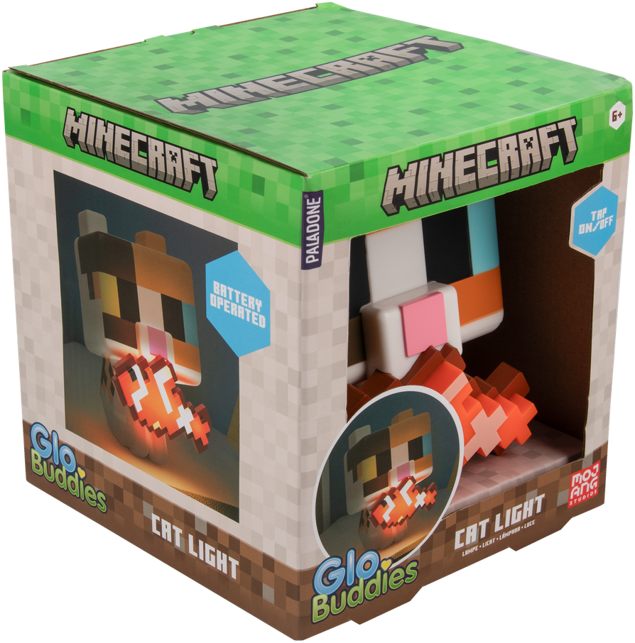 Paladone Minecraft Cat GloBuddies lempa | 14.3 cm