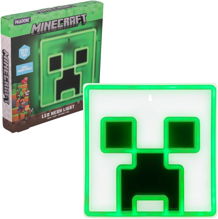 Paladone Creeper sieninis montuojamas LED neoninis šviestuvas