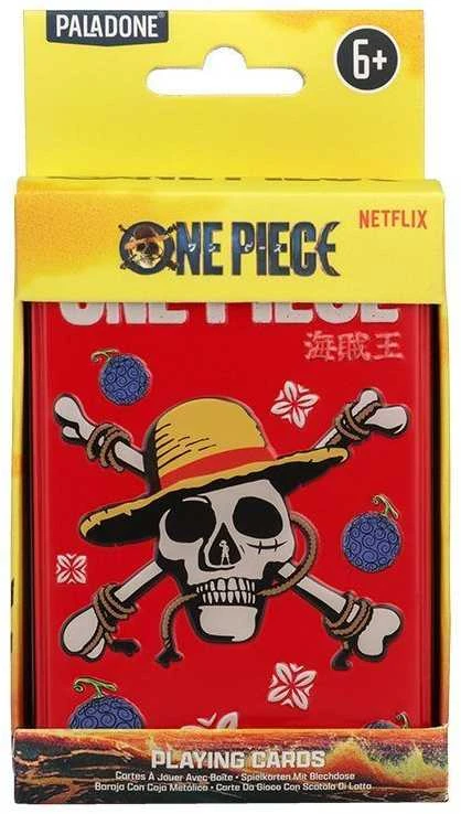Paladone „One Piece“ žaidimo kortos skardinėje dėžutėje