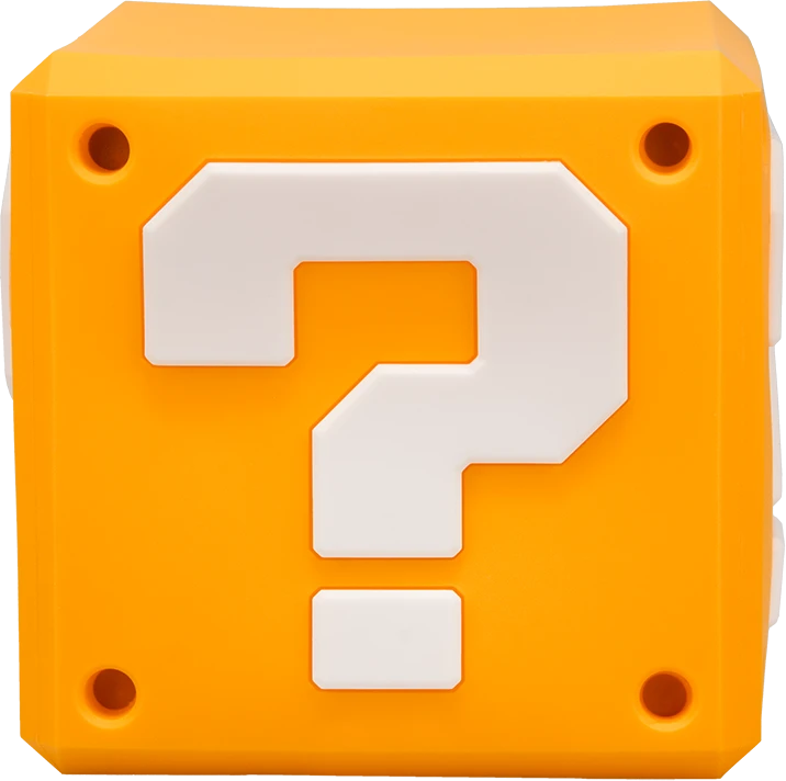 Paladone Super Mario - klausimų blokas „SquishyGlo Light“