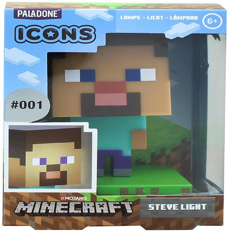 Paladone MINECRAFT Steve ICON lempa | 10cm