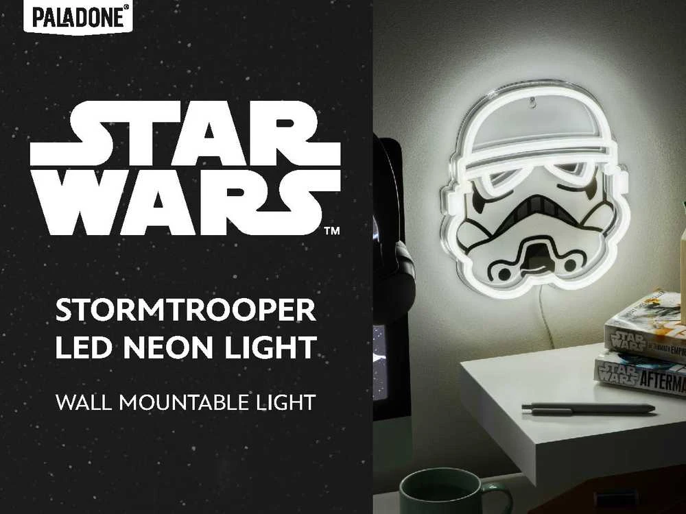Paladone „Stormtrooper“ prie sienos tvirtinamas LED neoninis šviestuvas