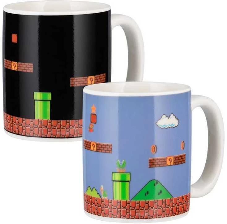 Paladone Super Mario Brothers puodelis | Reaguojantis į karštį 300ml