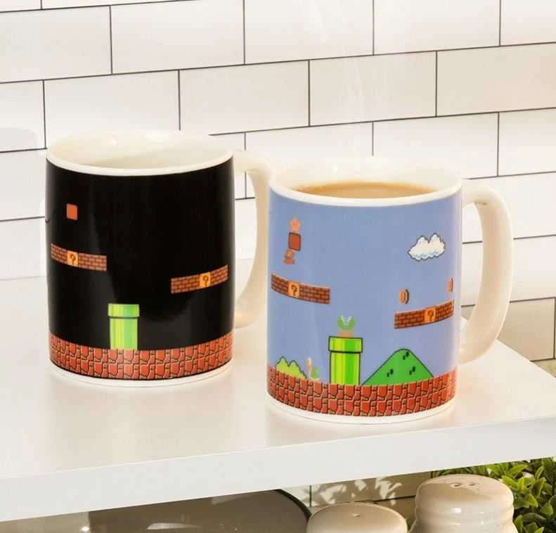 Paladone Super Mario Brothers puodelis | Reaguojantis į karštį 300ml