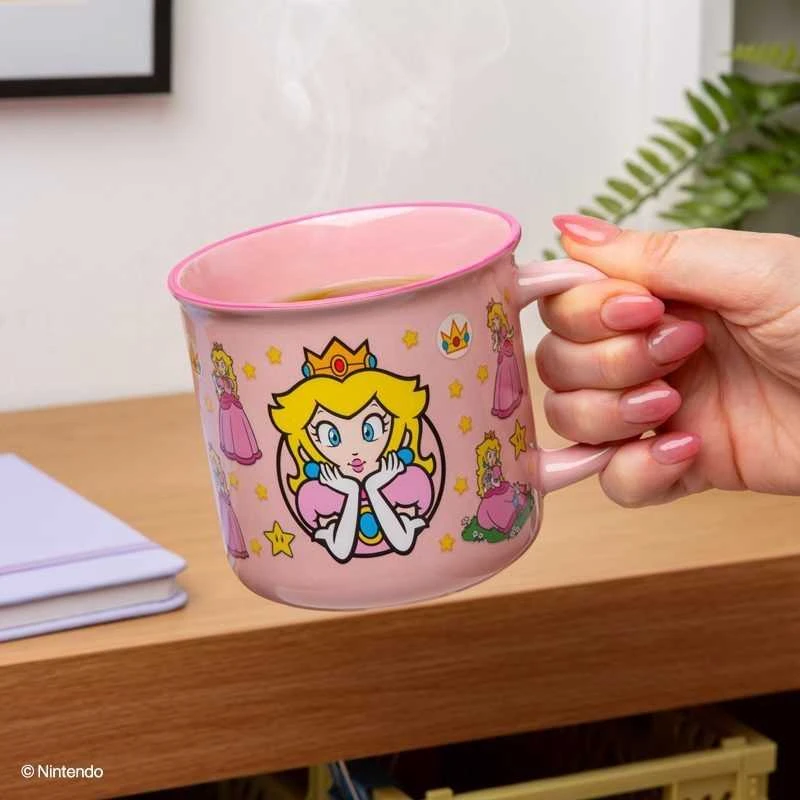 Paladone SUPER MARIO Puodelis - Princess Peach | Reaguojantis į karštį 350 ml