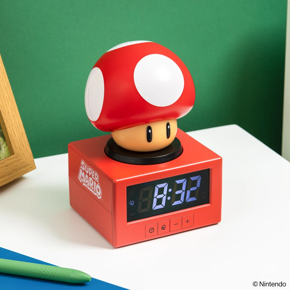 Paladone PALADONE Super Mario žadintuvo piktograma Super Mushroom