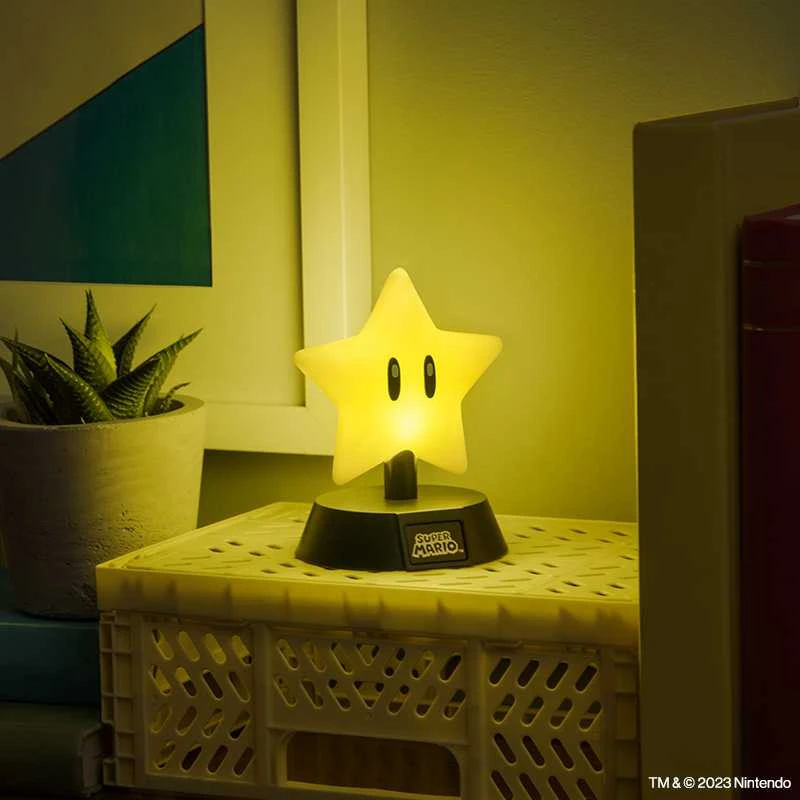 Paladone Super Mario Super Star Icon lempa