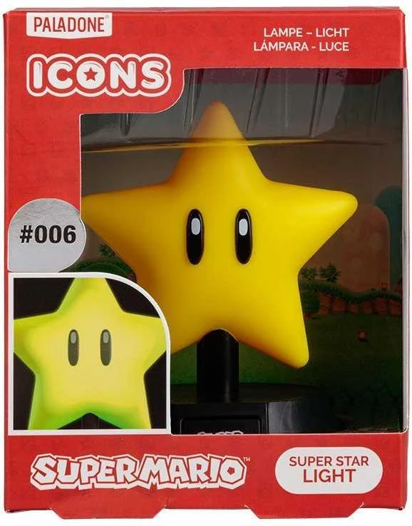 Paladone Super Mario Super Star Icon lempa