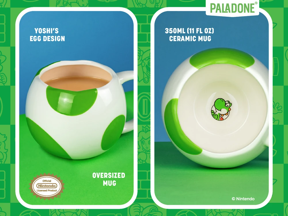 Paladone SUPER MARIO - YOSHI EGG 3D puodelis