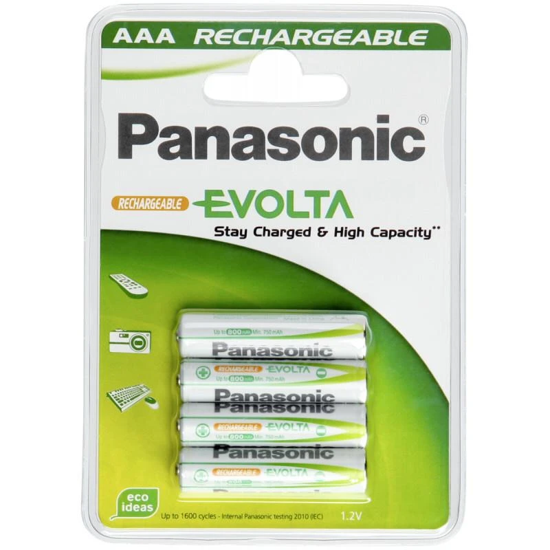 Wentronic Įkraunamos baterijos - PANASONIC P03P 750 mAh AAA 1.2V 4 vnt.