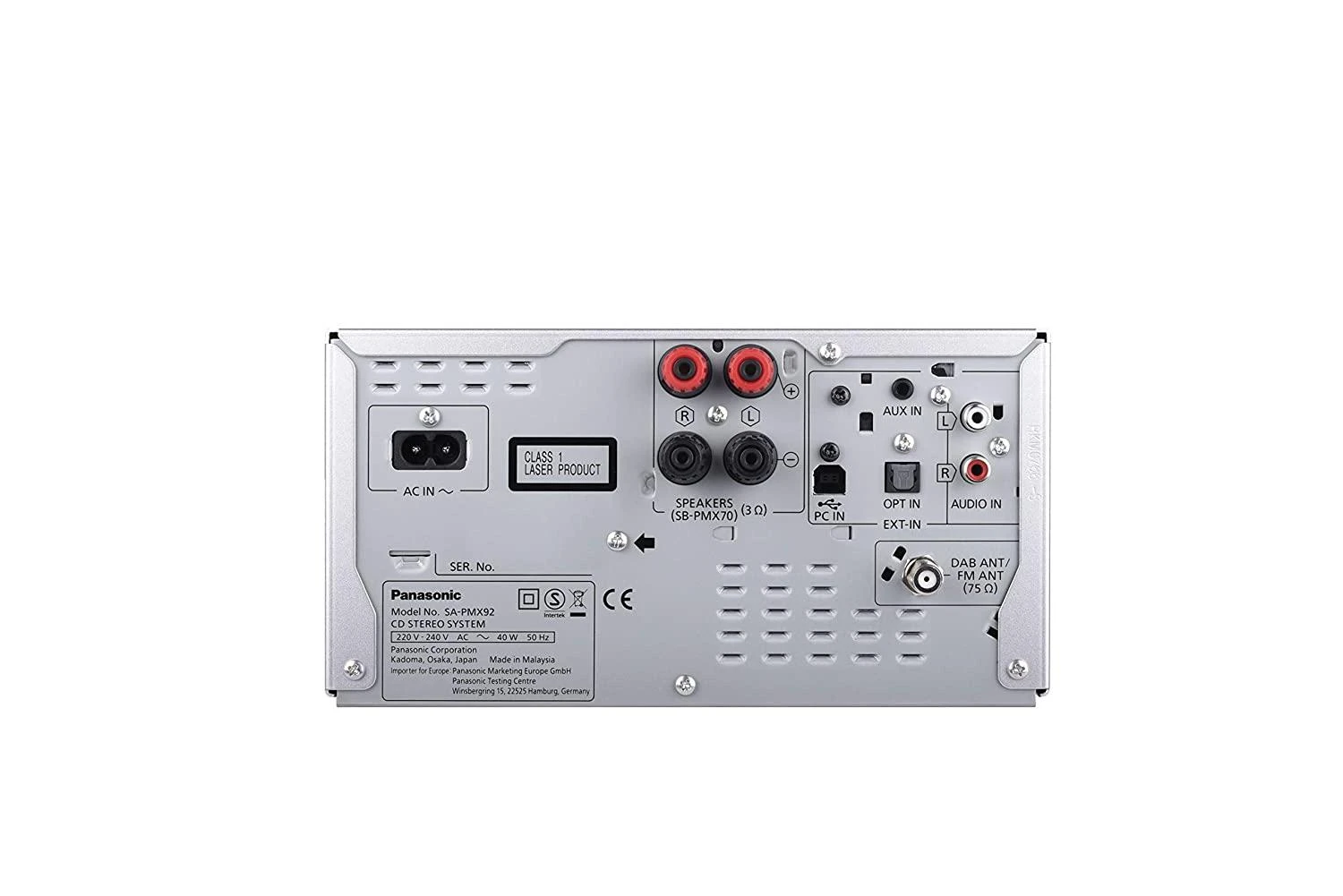 Muzikinis centras Bokštas Panasonic SC- PMX92EG- K