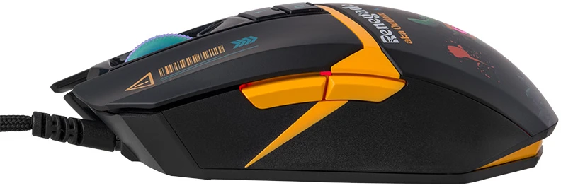 Pelė Myszka žaidimams A4Tech Bloody W63 Max RENEGADE su laidu 12000 dpi optinė juoda