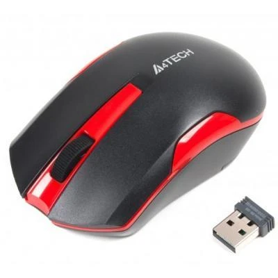 A4Tech A4TMYS46038 Pelė V-TRACK G3-200N-1 Juodas+Raudona belaidė