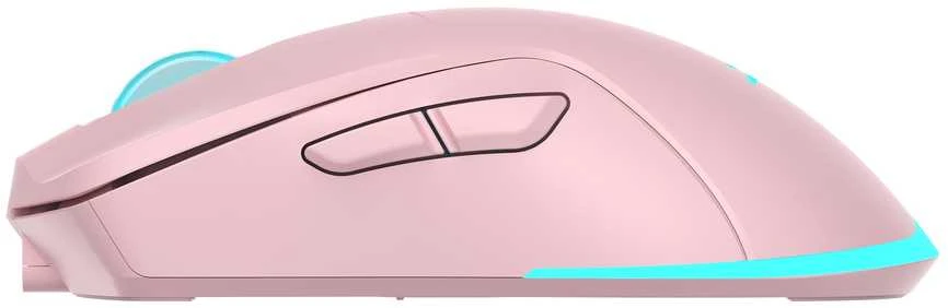 Baracuda belaidė žaidimų pelė TURTLE, 6D, 3200 dpi, rožinės spalvos (BGM-124)