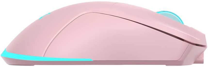Baracuda belaidė žaidimų pelė TURTLE, 6D, 3200 dpi, rožinės spalvos (BGM-124)