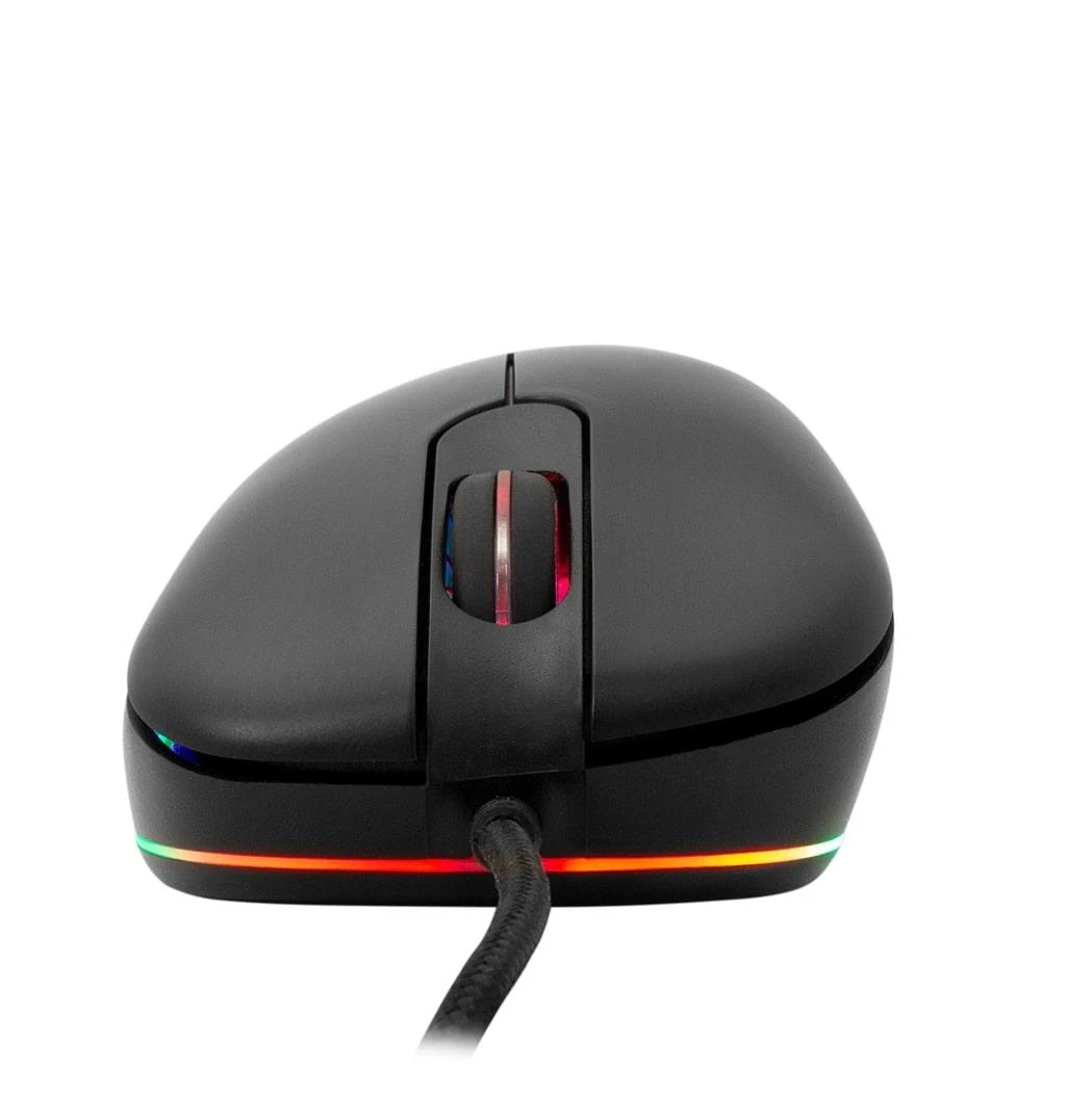 Žaidimų pelė eShark su atskiru atakos mygtuku, Pixart 3330 jutiklis, su RGB pašvietimu