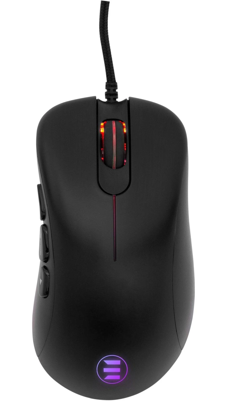 Žaidimų pelė eShark su atskiru atakos mygtuku, Pixart 3330 jutiklis, su RGB pašvietimu