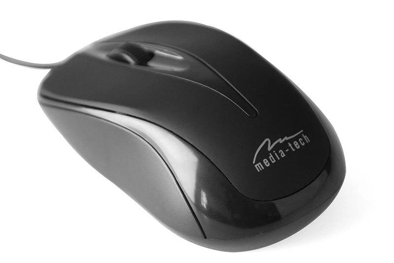 Itin ergonomiška optinė pelė Media-Tech PLANO MT1091K, USB jungtis, 800DPI, juoda