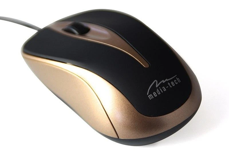 Itin ergonomiška optinė pelė Media-Tech PLANO MT1091MO, USB jungtis, 800DPI, ruda