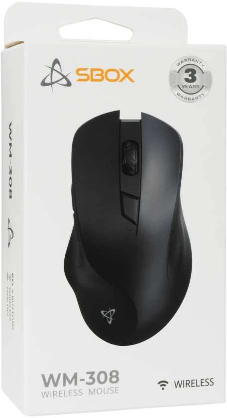 Pelė Sbox WM-308 Juodas