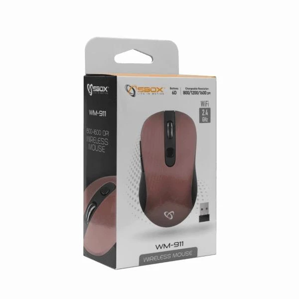 Pelė Sbox Technology Sbox WM-911U violetinės spalvos