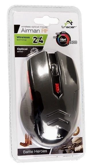 TRACER TRAMYS44241 Pelė Optinė belaidė Battle Heroes Airman USB 800 - 2400 DPI RF
