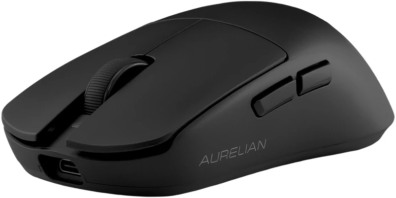 Pelė White Shark Baltas Shark AURELIAN WGM-9011, Juodas