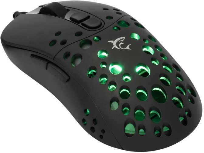 Pelė White Shark Baltas Shark Baltas Shark TRISTAN-B-2 GM-9004, Juodas RGB